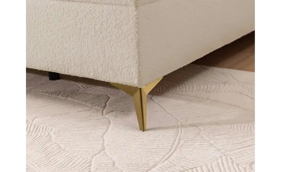 S-STYLE Boxbett Sonna mit Bettkasten, Bouclé-Stoff, Detailansicht