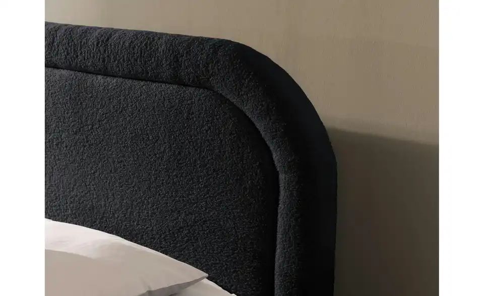 S-STYLE Boxbett Sonna mit Bettkasten, Bouclé-Stoff, Detailansicht