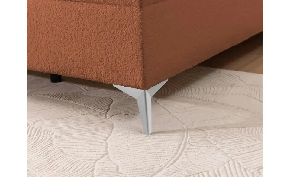 S-STYLE Boxbett Sonna mit Bettkasten, Bouclé-Stoff, Detailansicht