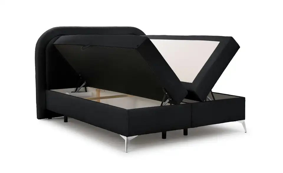 S-STYLE Boxbett Sonna mit Bettkasten, Bouclé-Stoff, Funktionsansicht