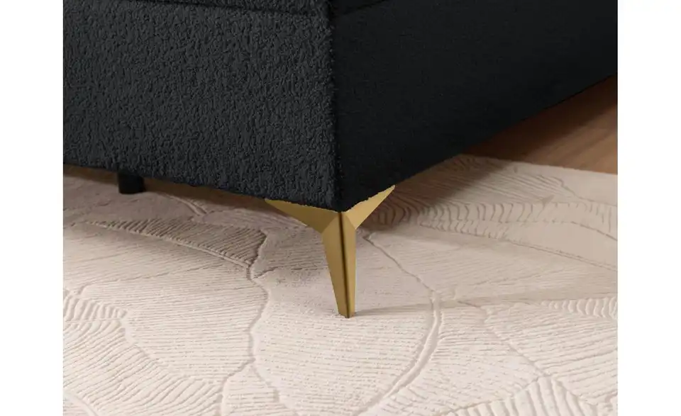 S-STYLE Boxbett Sonna mit Bettkasten, Bouclé-Stoff, Detailansicht