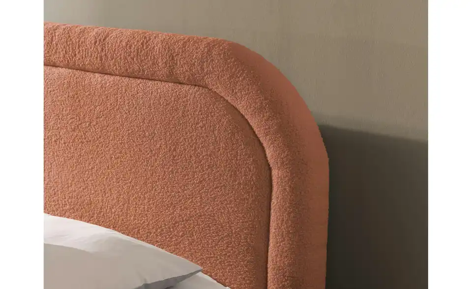 S-STYLE Boxbett Sonna mit Bettkasten, Bouclé-Stoff, Detailansicht