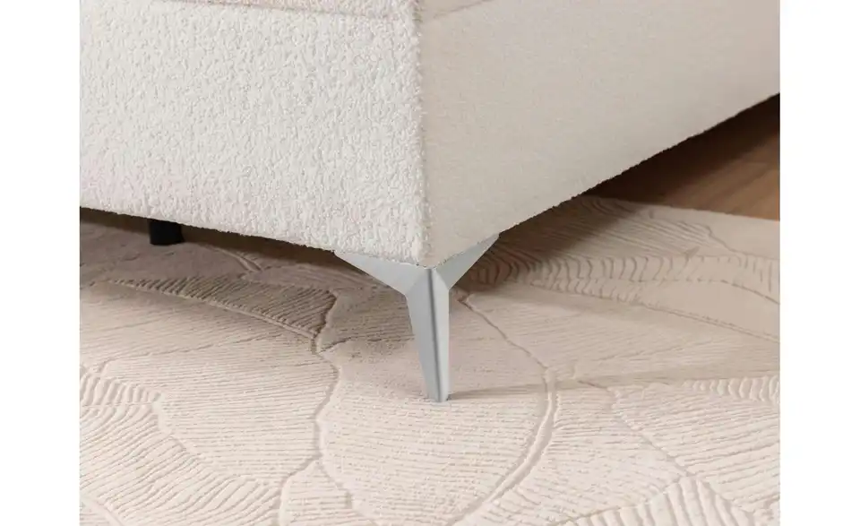 S-STYLE Boxbett Sonna mit Bettkasten, Bouclé-Stoff, Detailansicht