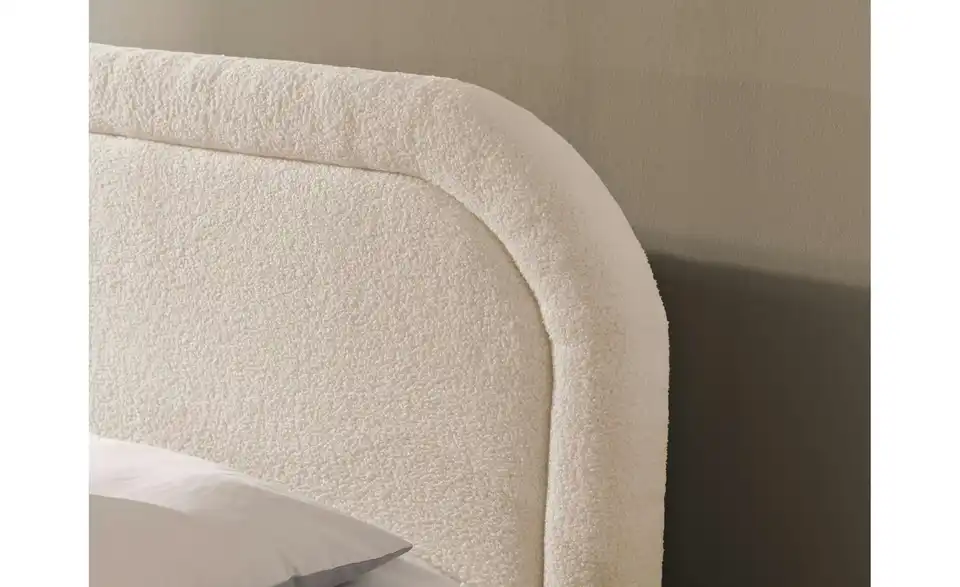 S-STYLE Boxbett Sonna mit Bettkasten, Bouclé-Stoff, Detailansicht