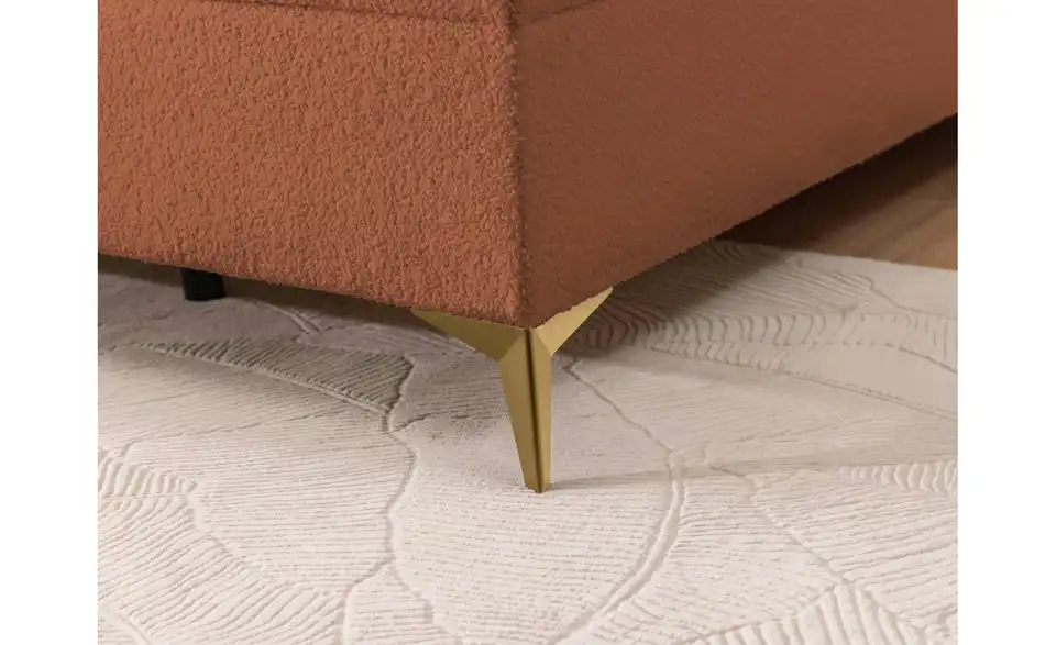 S-STYLE Boxbett Sonna mit Bettkasten, Bouclé-Stoff, Detailansicht