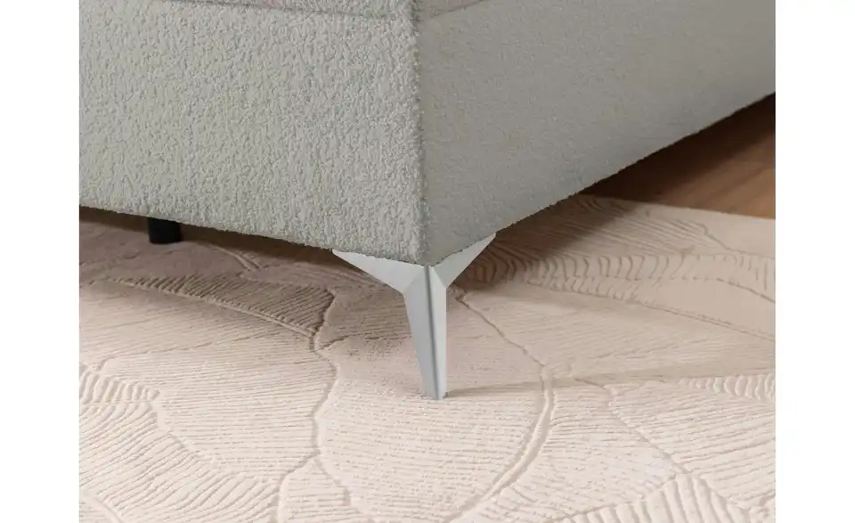 S-STYLE Boxbett Sonna mit Bettkasten, Bouclé-Stoff, Detailansicht