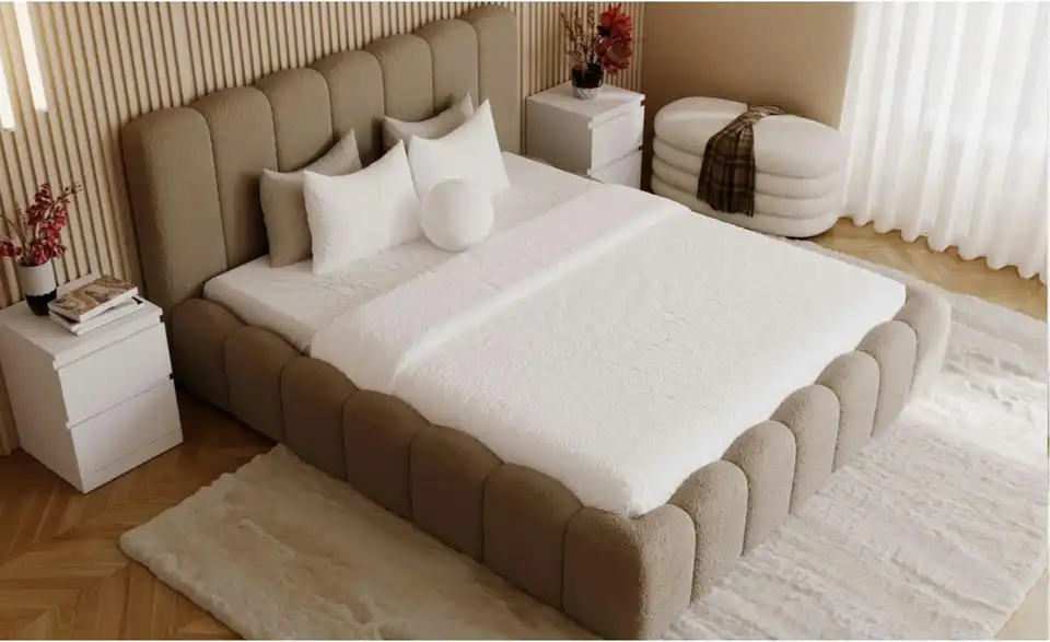 Polsterbett Smile mit Stauraum, in Wohnsituation