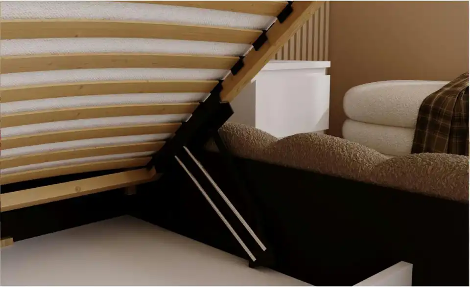 Polsterbett Smile mit Stauraum, Detailansicht