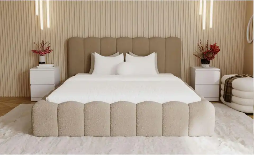 Polsterbett Smile mit Stauraum, in Wohnsituation