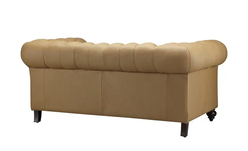 uno Ledersofa Chesterfield, Rückansicht