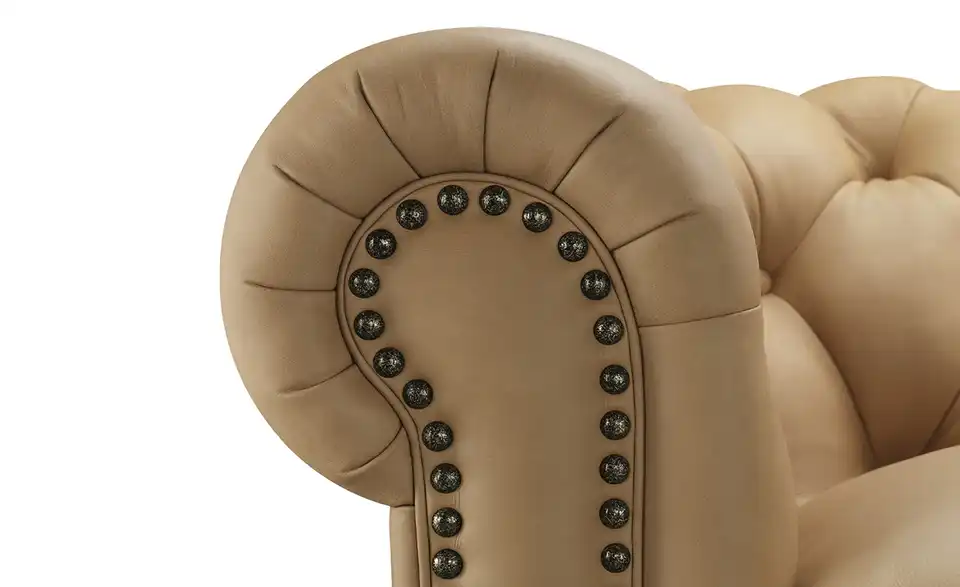 uno Ledersofa Chesterfield, Detailansicht