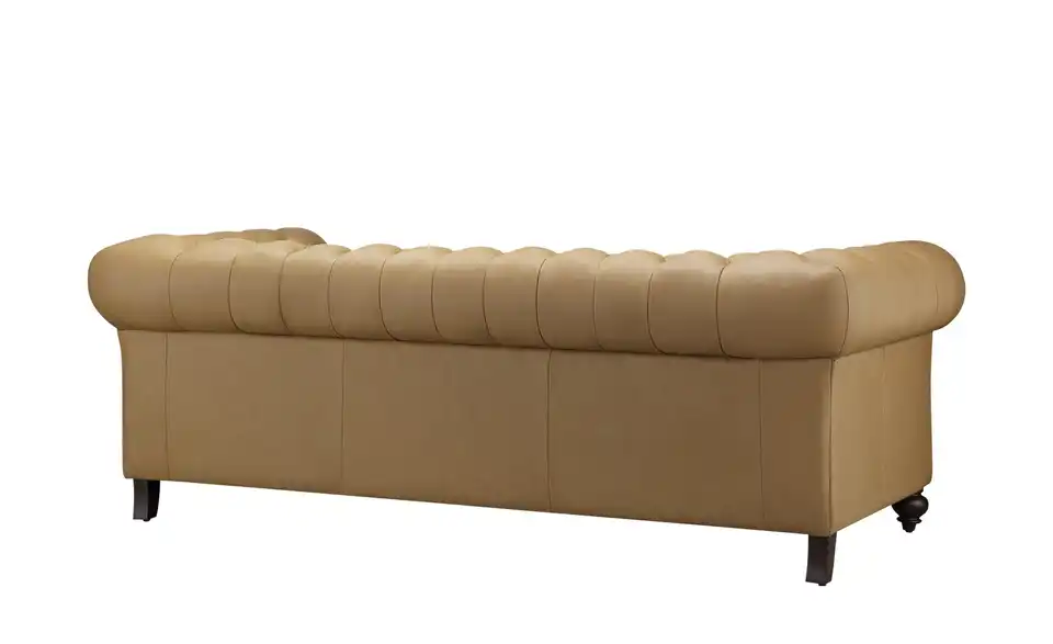 uno Ledersofa Chesterfield, Rückansicht