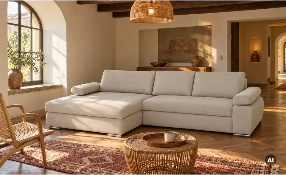 Ecksofa Ibby, in Wohnsituation