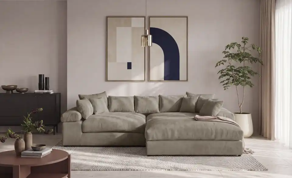 Ecksofa Lianea, in Wohnsituation