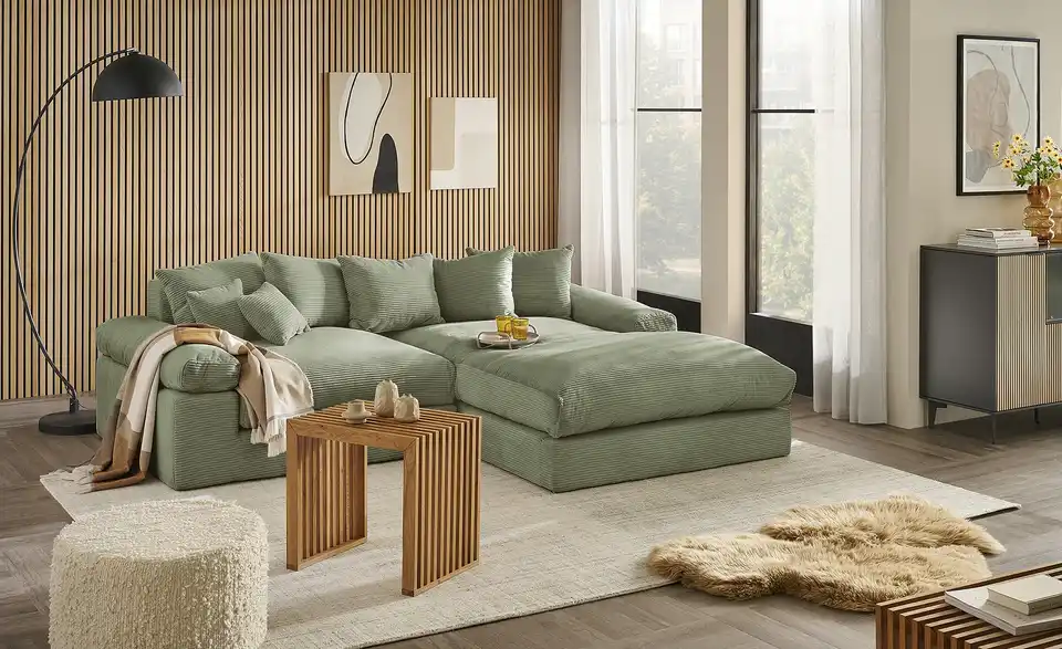 Ecksofa Whitney, in Wohnsituation