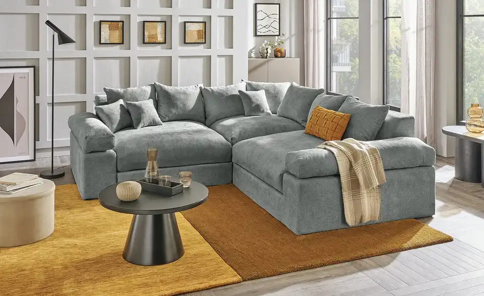 Ecksofa Whitney, in Wohnsituation