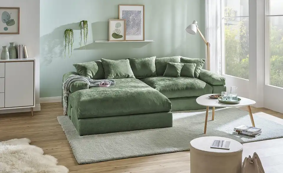 Ecksofa Whitney, in Wohnsituation
