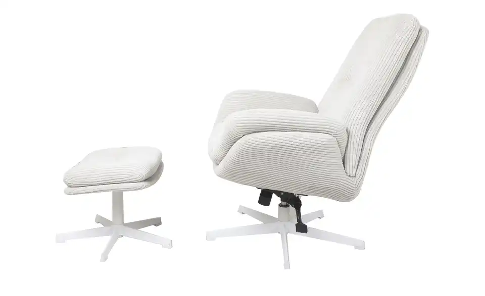 Relaxsessel mit Hocker Balbina, Profilansicht
