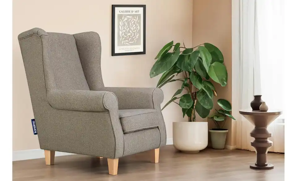 KONSIMO Ohrensessel Miles, in Wohnsituation