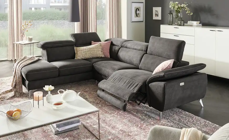 Ecksofa Danae, in Wohnsituation