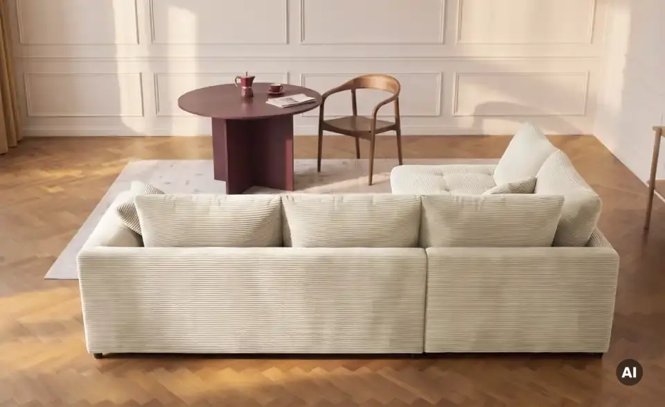 Ecksofa Allegro, Rückansicht