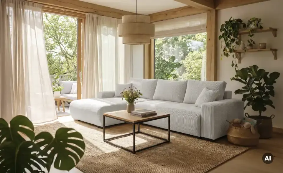 Ecksofa Nelly, in Wohnsituation