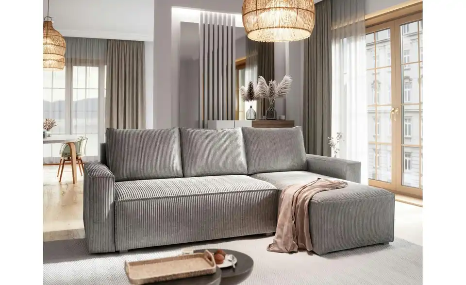 MASSENO Ecksofa Potaro, in Wohnsituation