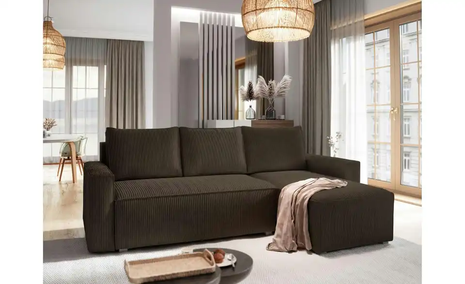 MASSENO Ecksofa Potaro, in Wohnsituation