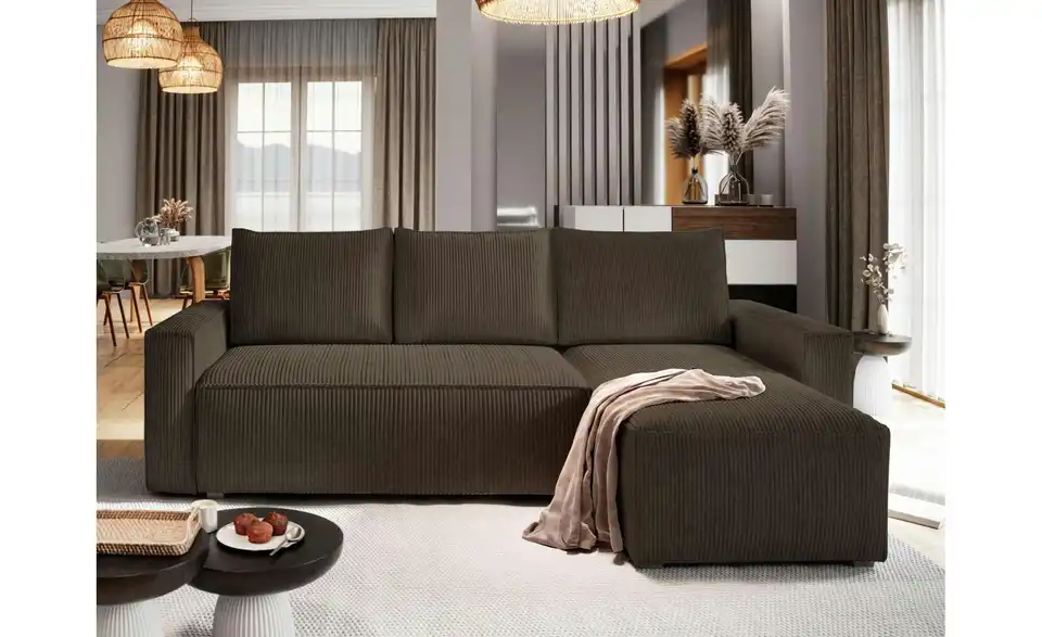 MASSENO Ecksofa Potaro, in Wohnsituation