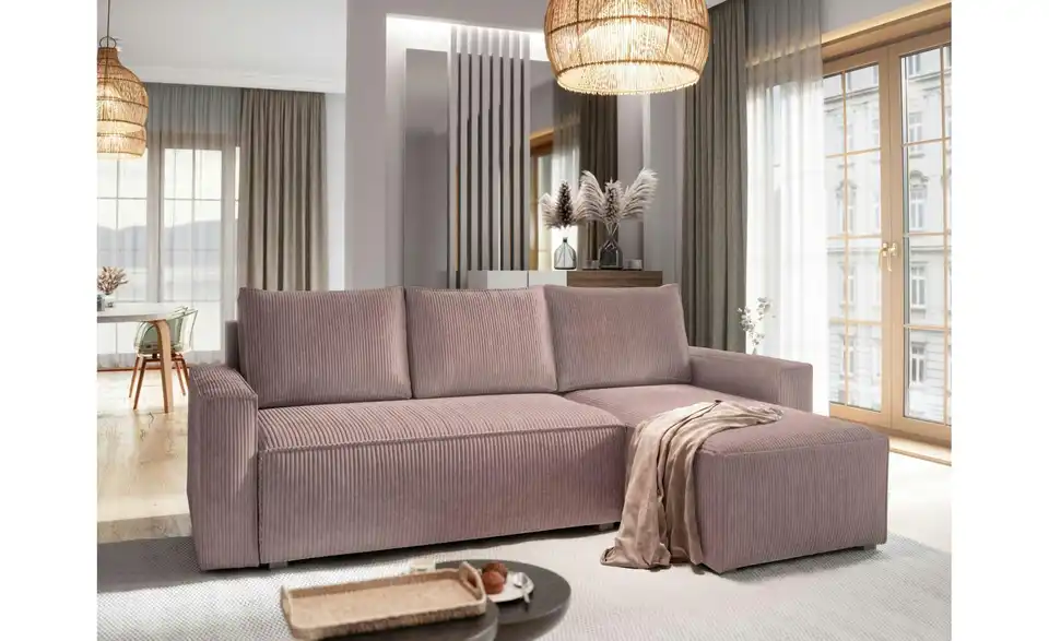 MASSENO Ecksofa Potaro, in Wohnsituation