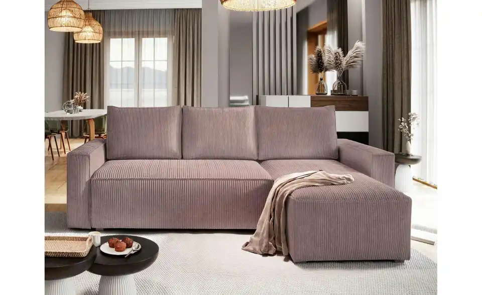 MASSENO Ecksofa Potaro, in Wohnsituation