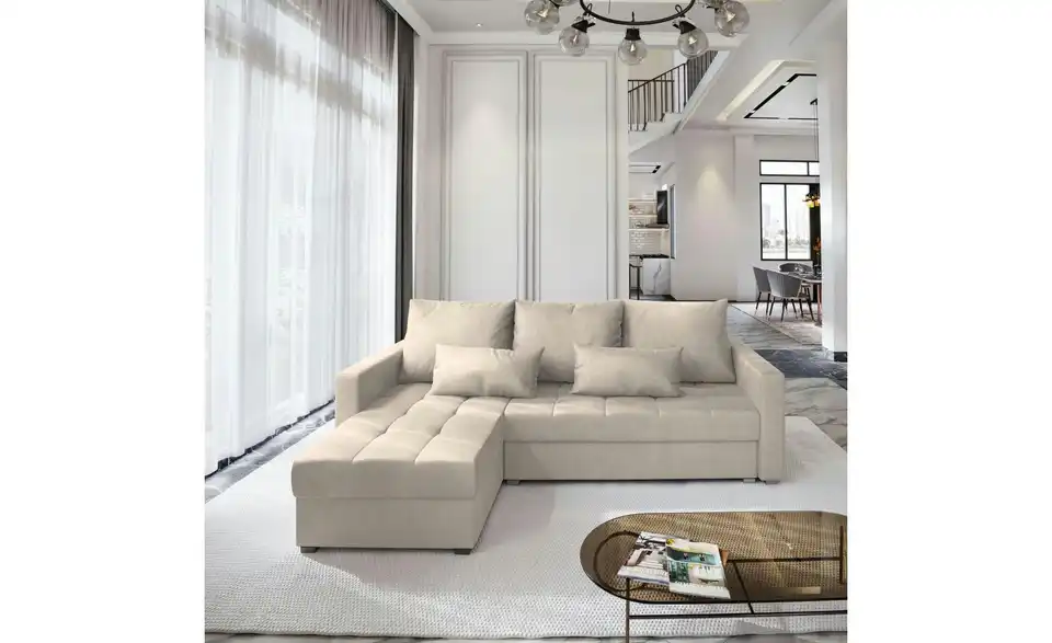 MASSENO Ecksofa, in Wohnsituation