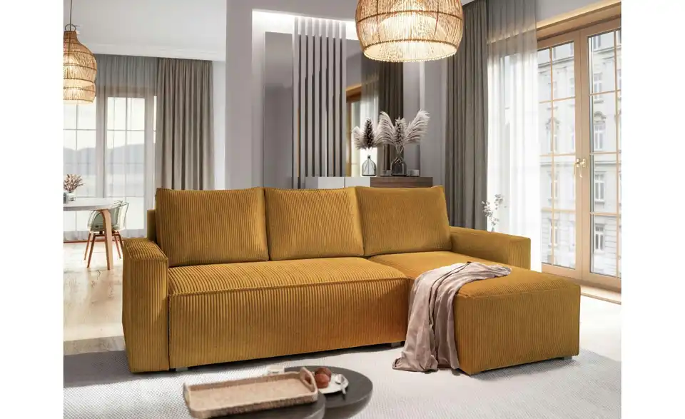 MASSENO Ecksofa Potaro, in Wohnsituation