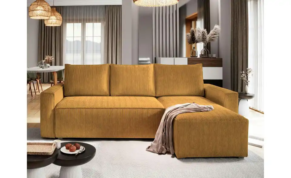 MASSENO Ecksofa Potaro, in Wohnsituation