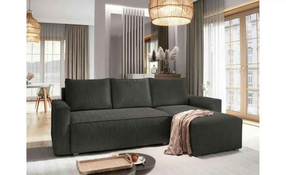 MASSENO Ecksofa Potaro, in Wohnsituation