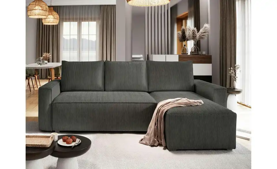 MASSENO Ecksofa Potaro, in Wohnsituation