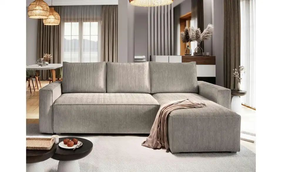 MASSENO Ecksofa Potaro, in Wohnsituation