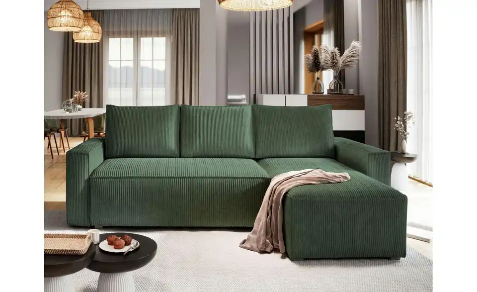 MASSENO Ecksofa Potaro, in Wohnsituation