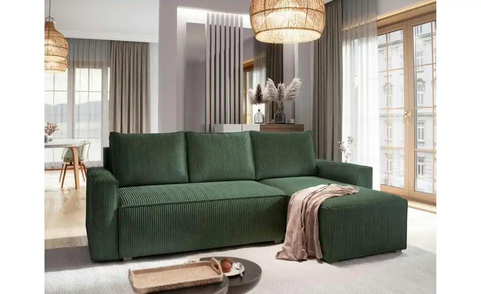 MASSENO Ecksofa Potaro, in Wohnsituation