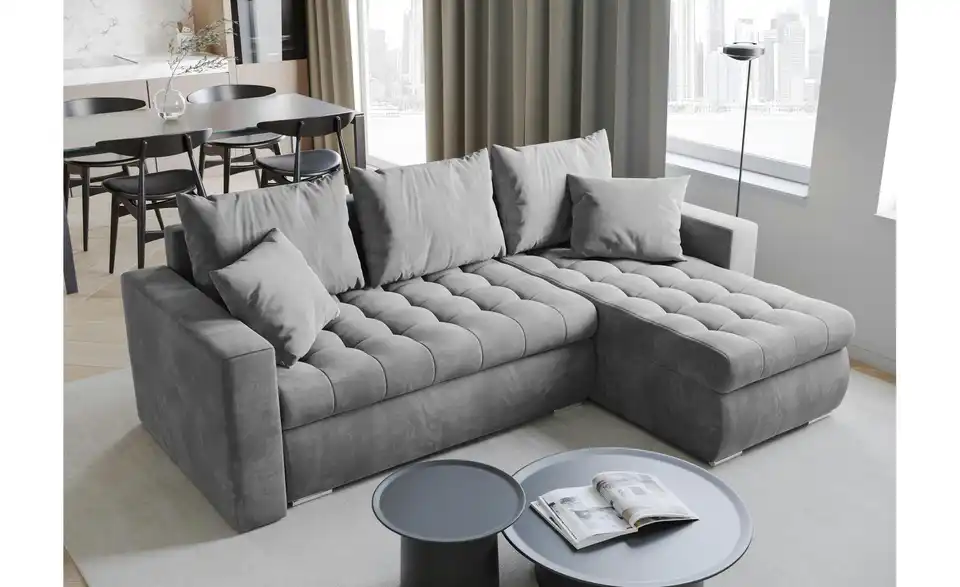 Ecksofa mit Schlaffunktion Luis, in Wohnsituation