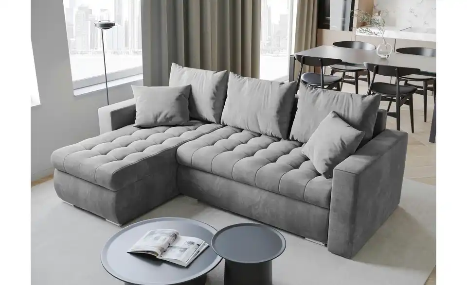 Ecksofa mit Schlaffunktion Luis, in Wohnsituation