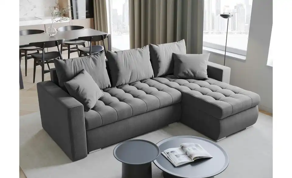 Ecksofa mit Schlaffunktion Luis, in Wohnsituation