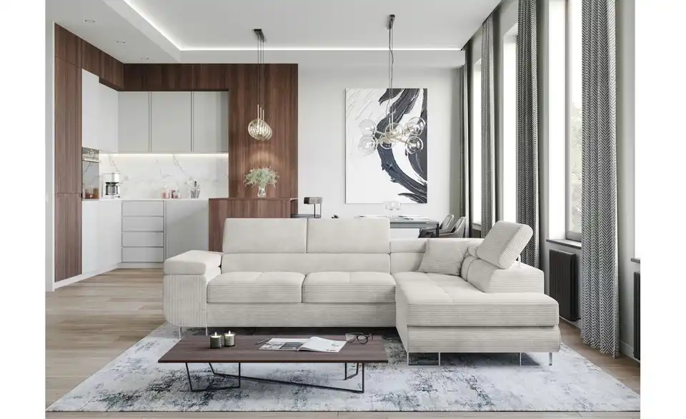 Ecksofa Anton, in Wohnsituation