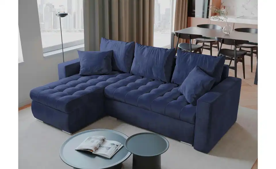 Ecksofa mit Schlaffunktion Luis, in Wohnsituation