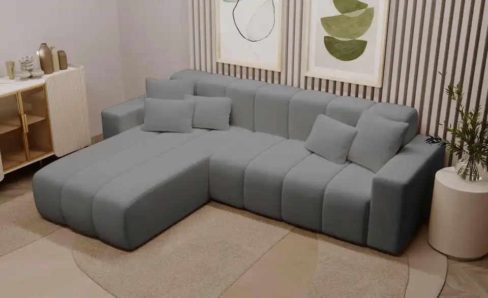 Ecksofa, in Wohnsituation