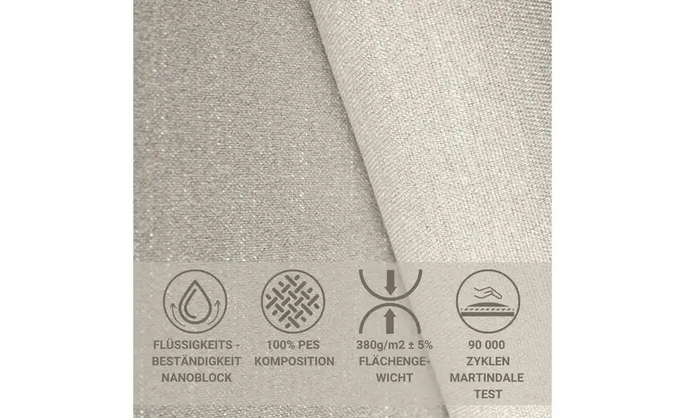 Ecksofa, Bild mit Text