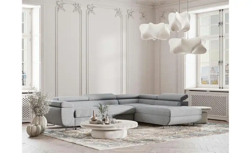 Ecksofa, in Wohnsituation