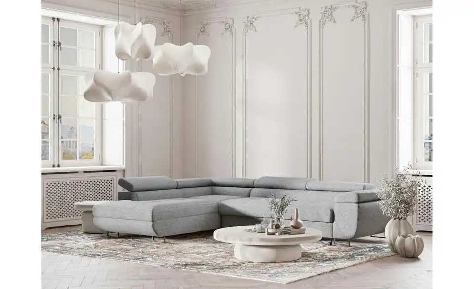 Ecksofa, in Wohnsituation