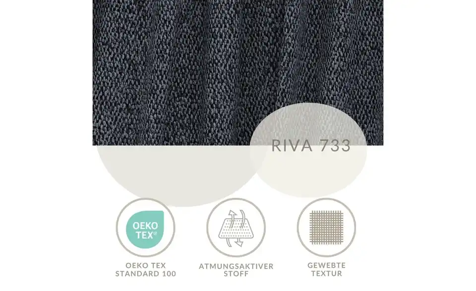 Ecksofa, Bild mit Text