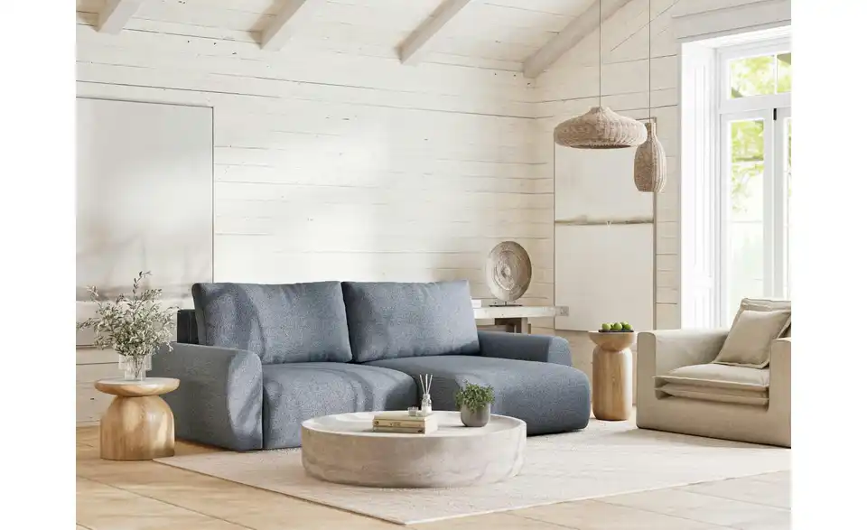 Ecksofa, in Wohnsituation